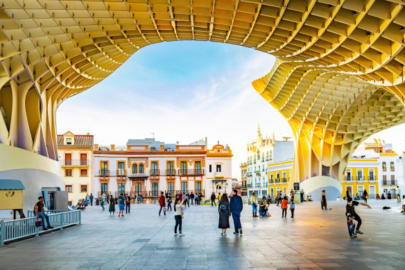 The spectacular Setas de Sevilla.
