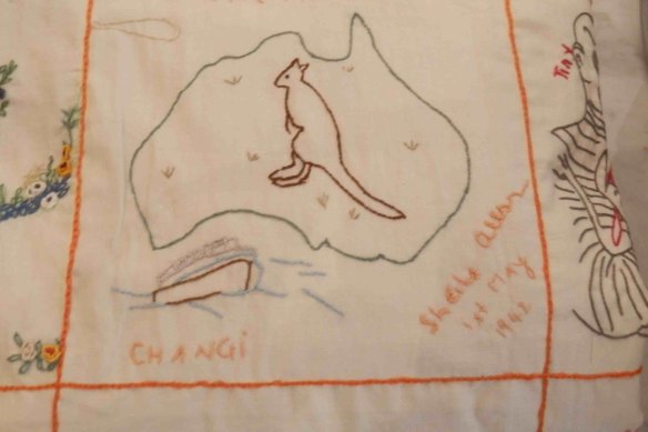 Sheila Bruhn’s contribution to the inmates’ quilt. She regretted omitting Tasmania.