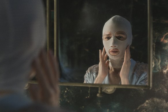 Goodnight Mommy stars as a mysterious mother whose bandages are never explained in the thriller Goonight Moomy.