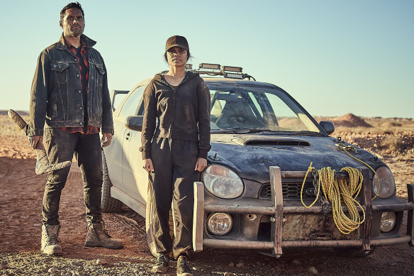 Rob Collins as Tyson and Shantae Barnes-Cowan as Shanika in Firebite.