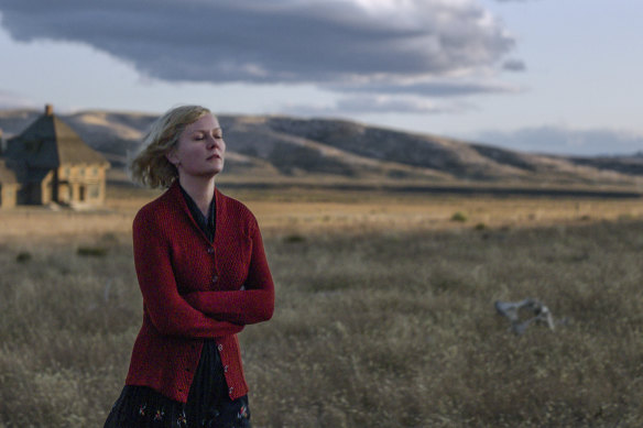 Kirsten Dunst in The Power of the Dog, which was filmed in New Zealand.