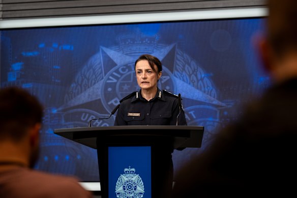 Victoria Police Commander Zorka Dunstan on Saturday.