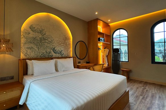 The bedroom in a Family Villa.