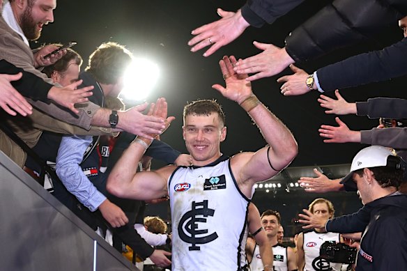 Patrick Cripps and the Blues’ leaders put their team on their backs.