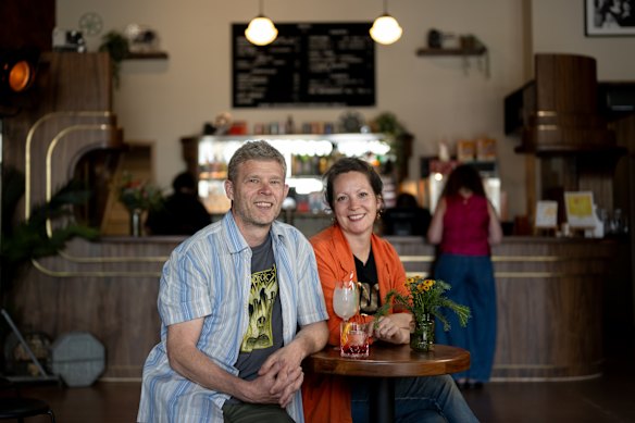 Gus and Lou Berger at their recently opened Brunswick Picture House.