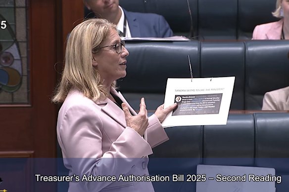 Treasurer Rita Saffioti poring over the tweets Brewer posted in 2019.