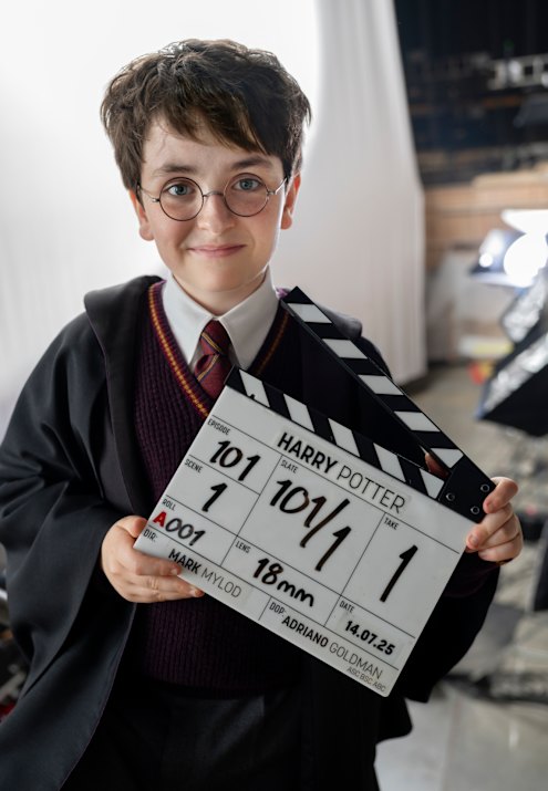 Dominic McLaughlin as Harry Potter.