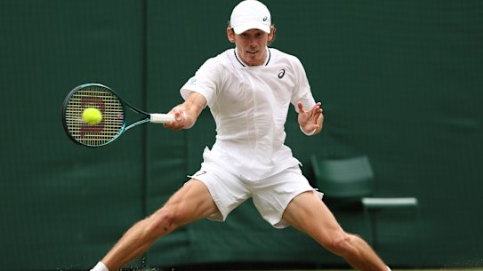 Alex de Minaur at Wimbledon in 2024.