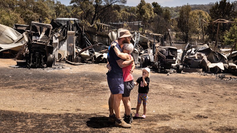 While this third generation resident was saving the town, his own house was being razed