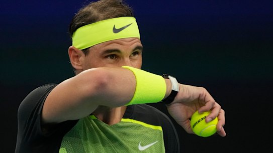 Spain’s Rafael Nadal went down in his first match at the United Cup.