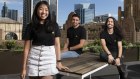 Marina Wu, Jono Herman and Dan Brockwell (l-r) from Earlywork partnered with a venture firm called AfterWork to launch a free service connecting people laid off to new jobs.