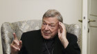 Cardinal George Pell inside his residence near the Vatican in Rome in November.