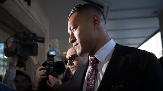 Left field: Israel Folau is seeking to resume his league career with Tonga.