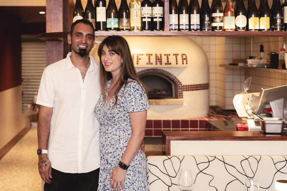 Bar Infinita owners Taran and Elizabeth Tamana.