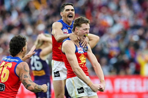 The Dockers had one hand on the premiership cup. Then came four minutes that turned the grand final