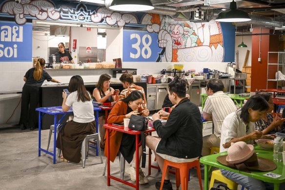 Soi 38 in its new Royal Lane home. 