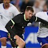 Connor Metcalfe in action against the USA last year.