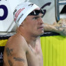 Simpson swam fast enough to make Australia’s Olympic team. He was in the wrong race