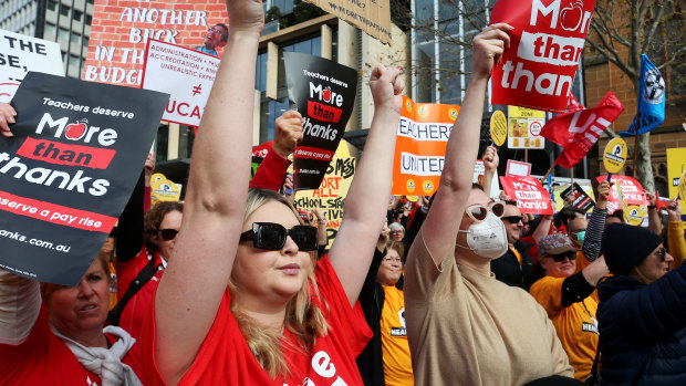 ‘A message for the premier: Honour the deal you made with teachers’