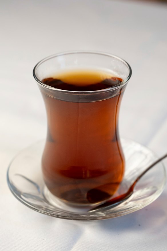 Complimentary Turkish tea.