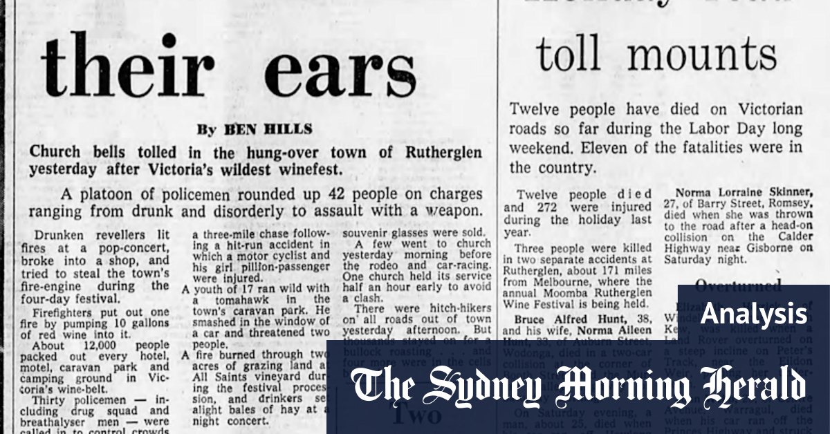 Rutherglen Wine Festival: The night the wine flowed out their ears - Vimarsana News