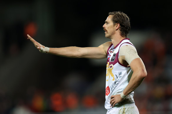 Lions forward Joe Daniher was singled out by former AFL coach Paul Roos for a poor performance.