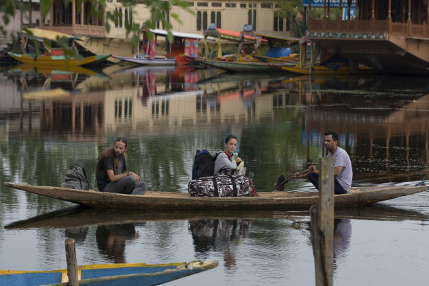 Tourists leave Srinagar on August 3.