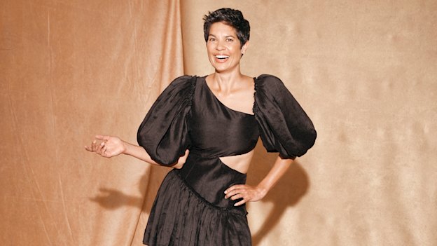 Narelda wears Aje dress, Louis
Vuitton boots.