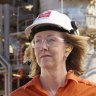 Woodside CEO Meg O’Neill at Karratha Gas Plant.