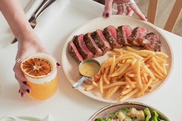 Steak fries at Lina Rooftop.
