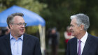 Blowing bubbles: John Williams, left, President and CEO of the New York Federal Reserve Bank of New York, left, has come to dominate the Fed’s policy debate over Jerome Powell.