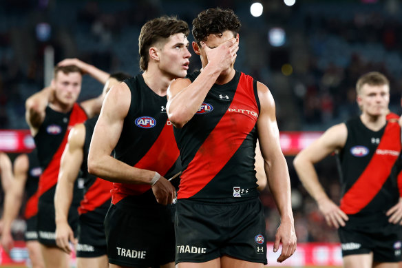 Essendon’s performance was hard to watch for fans.