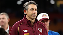 Billy Slater reacts after game three.