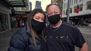 Jayde Elliott and partner Craig Rose.