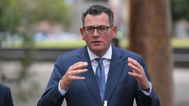 Premier Daniel Andrews on Tuesday fended off questions about his ties with the Fox family.