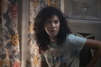 Jasmin Savoy Brown in a scene from the new Scream.