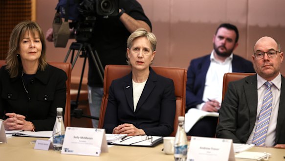 Australian Council of Trade Unions president Michele O’Neil and secretary Sally McManus.