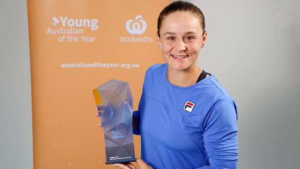 Tennis star Ash Barty is this year's Young Australian of the Year.