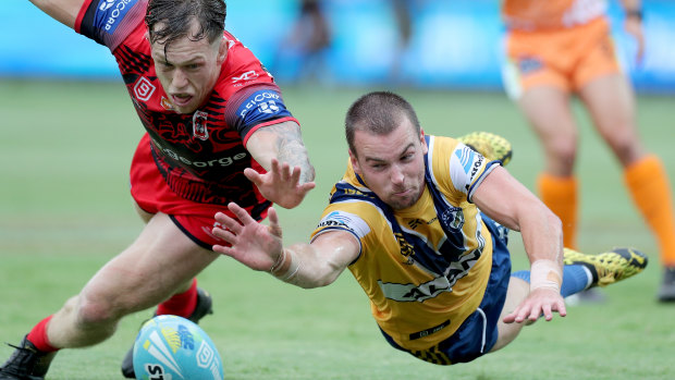 Clint Gutherson and the Eels made the semi-finals of the Nines.