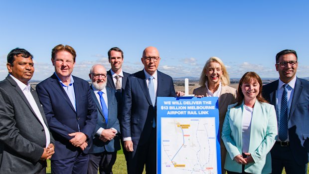 Then-opposition Leader Peter Dutton visited Calwell early in the election campaign.