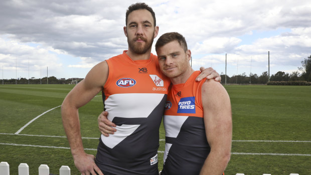 Shane Mumford and Heath Shaw owe Lance Franklin a beer for saying no to the GWS Giants.