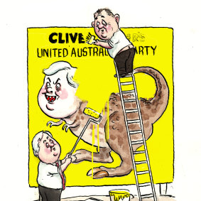 The rebadged United Australia Party, with Clive Palmer and Craig Kelly.