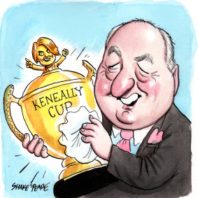 My precious: Alan Jones and the KK cup.