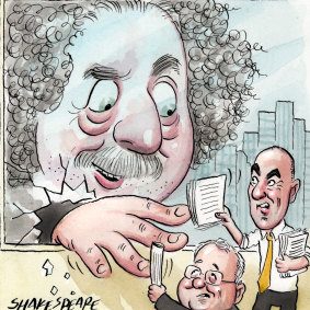 Gary Weiss, Paul Weightman and Leon Blitz. Illustration: John Shakespeare