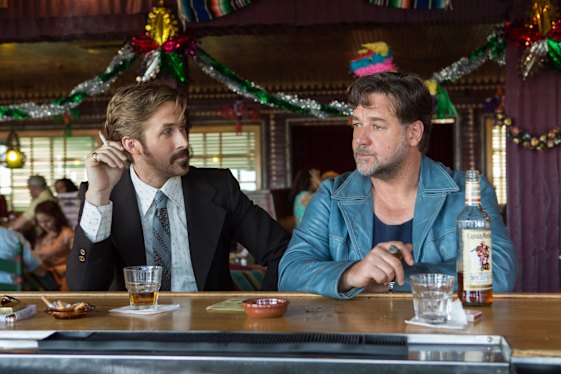 Gosling flexes his comic chops years before his himbo Ken, while Crowe is pure charisma as the gruff straight man.