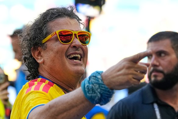 Party time for Colombian fans. 