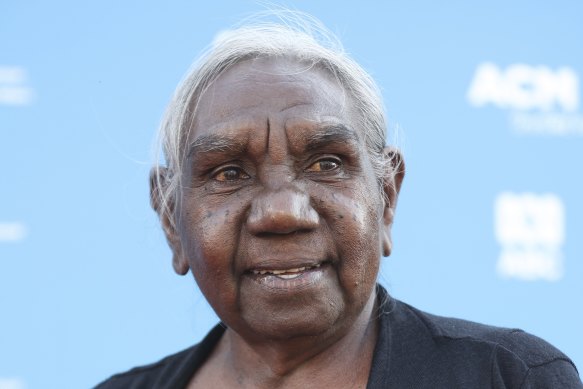 She walks in two worlds: Dr Miriam-Rose Ungunmerr-Baumann at the 2021 Australian of the Year Awards in January.