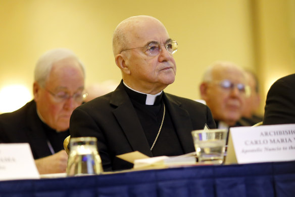 Archbishop Carlo Maria Vigano, Apostolic Nuncio to the US, pictured in 2015.