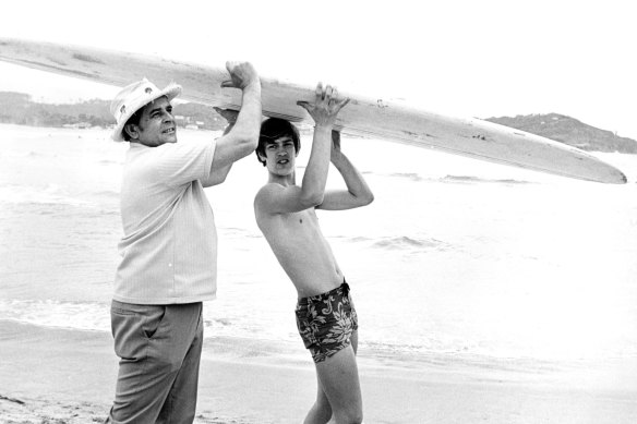 Karel Franc and his son, October 10, 1969.
