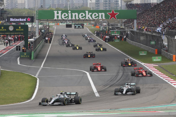 The Shanghai Grand Prix, pictured last year, has been postponed this year due to coronavirus.